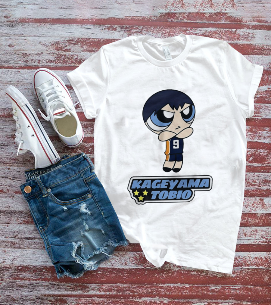 Kageyama Tobio 9 Haikyuu Powerpuff Girls T-Shirt