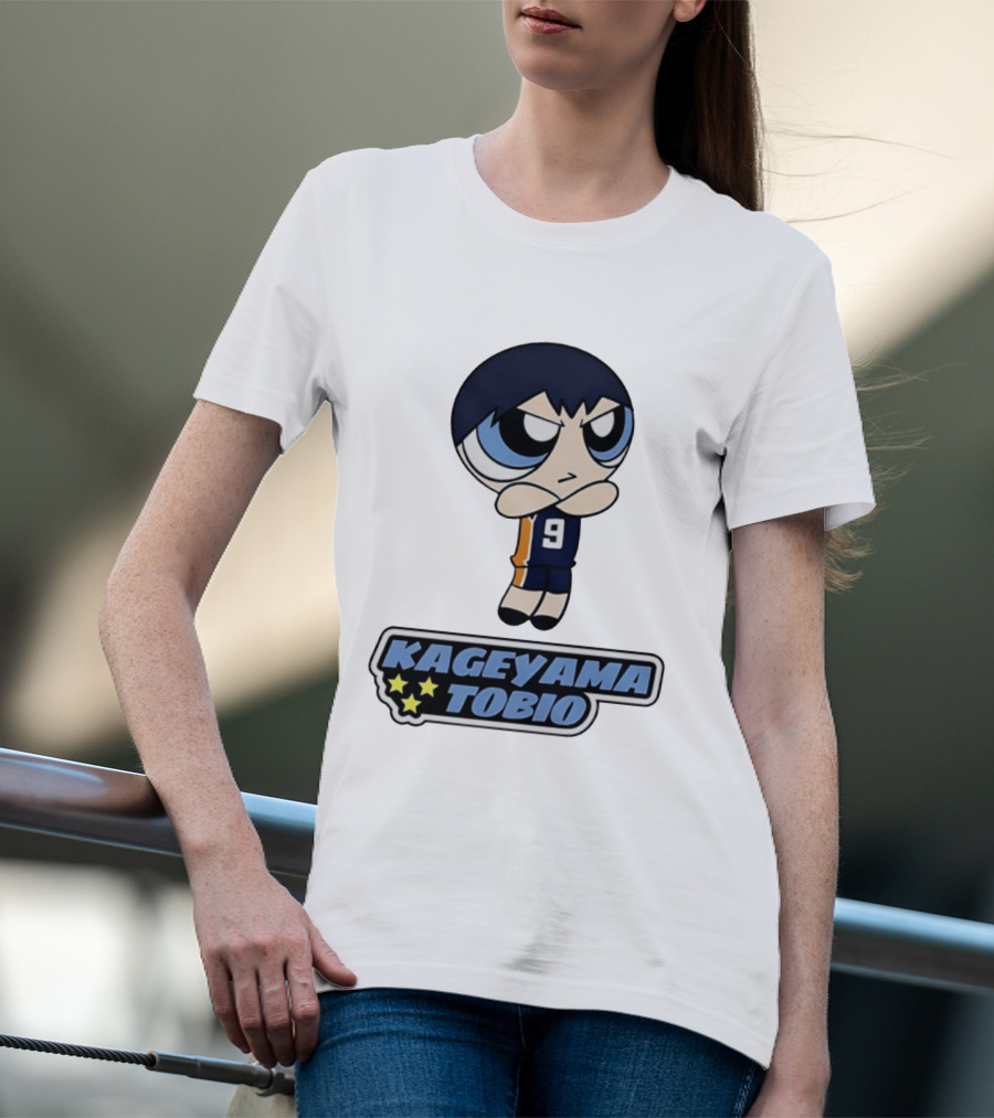 Kageyama Tobio 9 Haikyuu Powerpuff Girls T-Shirt
