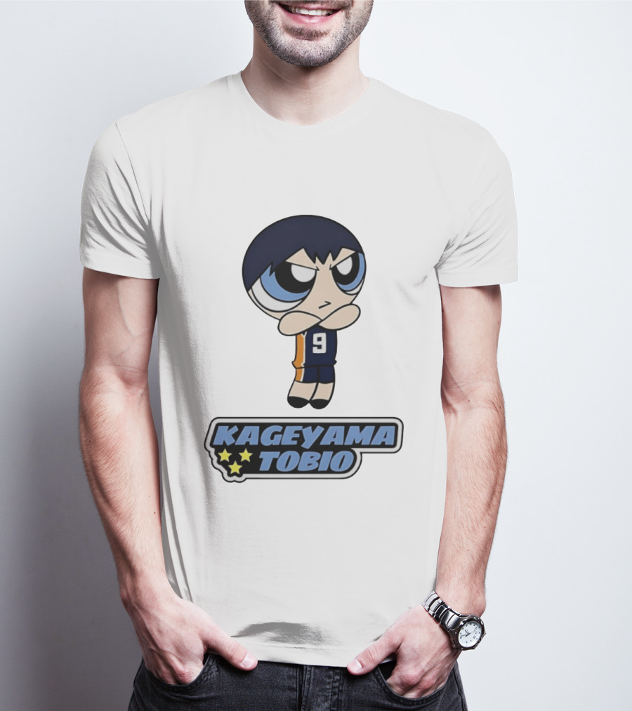Kageyama Tobio 9 Haikyuu Powerpuff Girls T-Shirt
