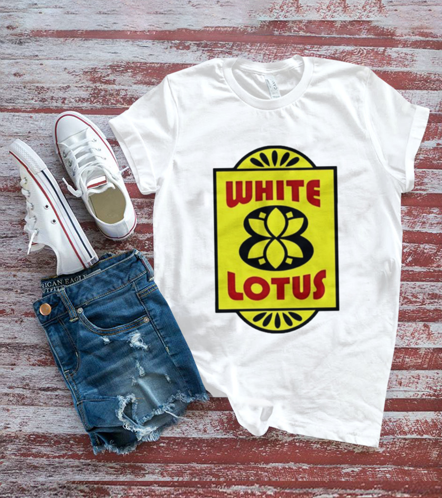 White Lotus Retro Motel Sign T-Shirt