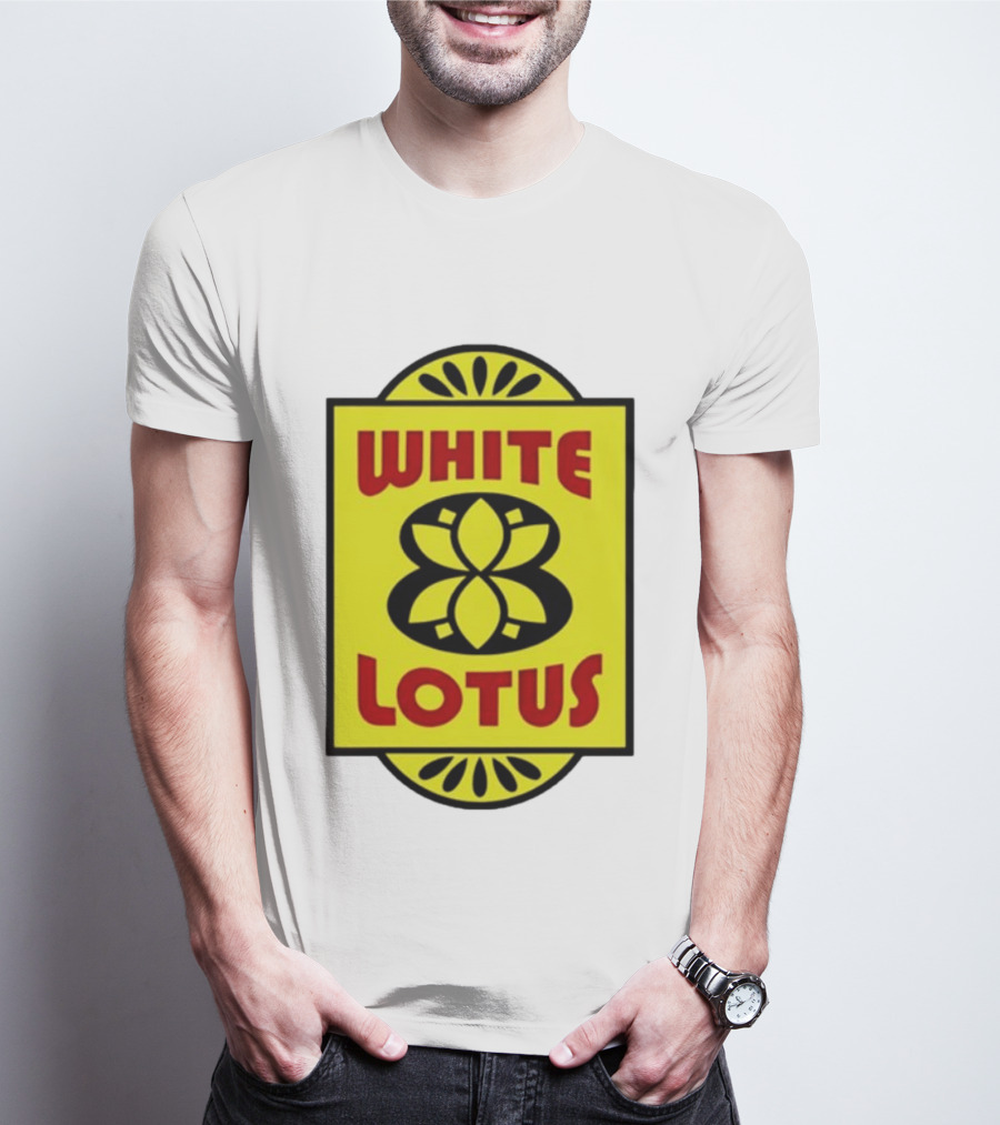 White Lotus Retro Motel Sign T-Shirt