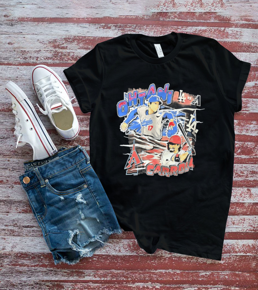 Ohtani Vs Carroll Anime Comic LA Vs Arizona T-Shirt
