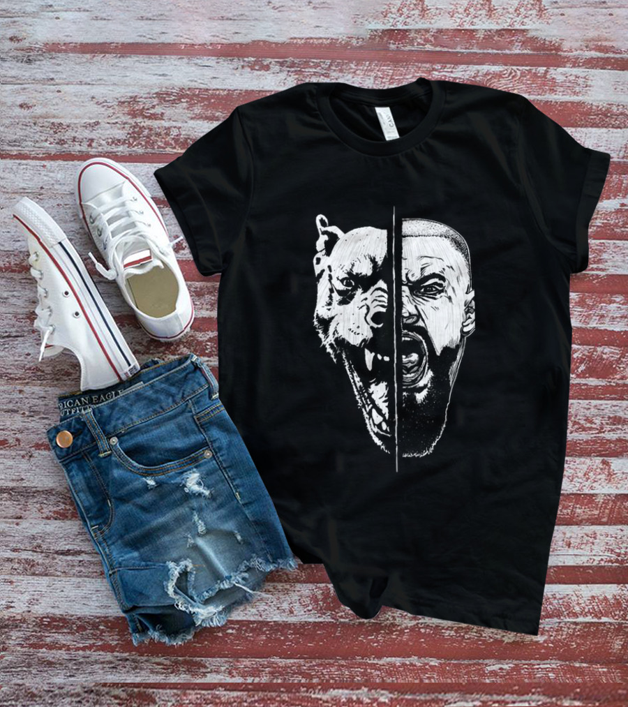 Bron Breakker Split Face Tiger Fusion T-Shirt
