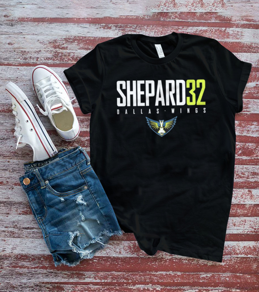 Shepard 32 Dallas Wings WNBA Logo 2026 T-Shirt