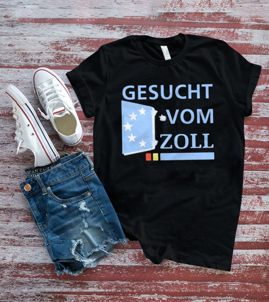 Gesucht Vom Zoll Sterne EU Symbol Farben Banner T-Shirt