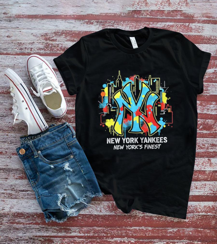 New York Yankees City Skyline New York's Finest T-Shirt