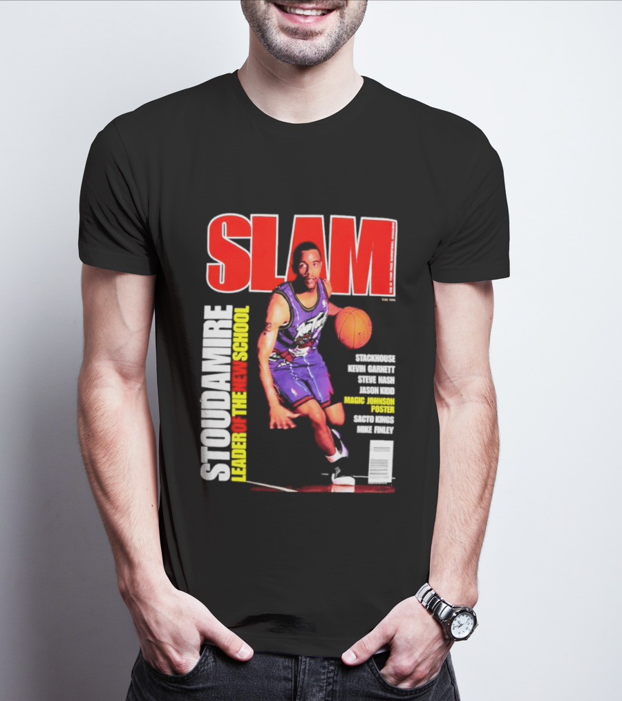 Slam Magazine May 1996 Stoudamire Leader Of The New School Raptors Championship Roster Fan Event T-Shirt