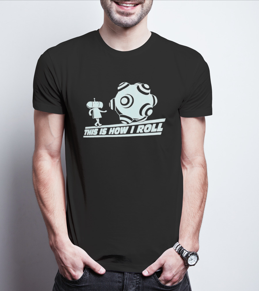 This Is How I Roll Katamari Damacy Character Pushing Ball T-Shirt