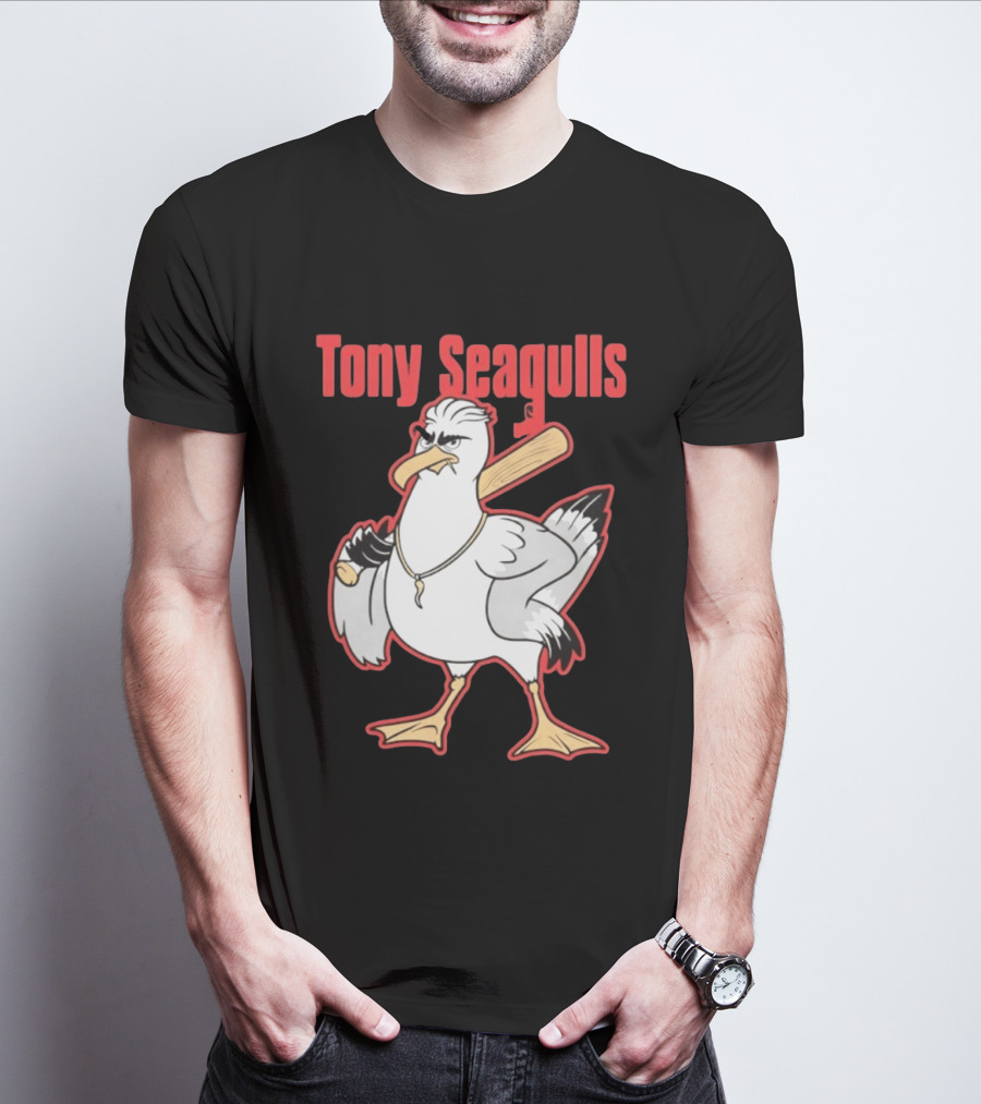Tony Seagulls Seagull Baseball Bat Boston Red Sox Anthony Seigler T-Shirt