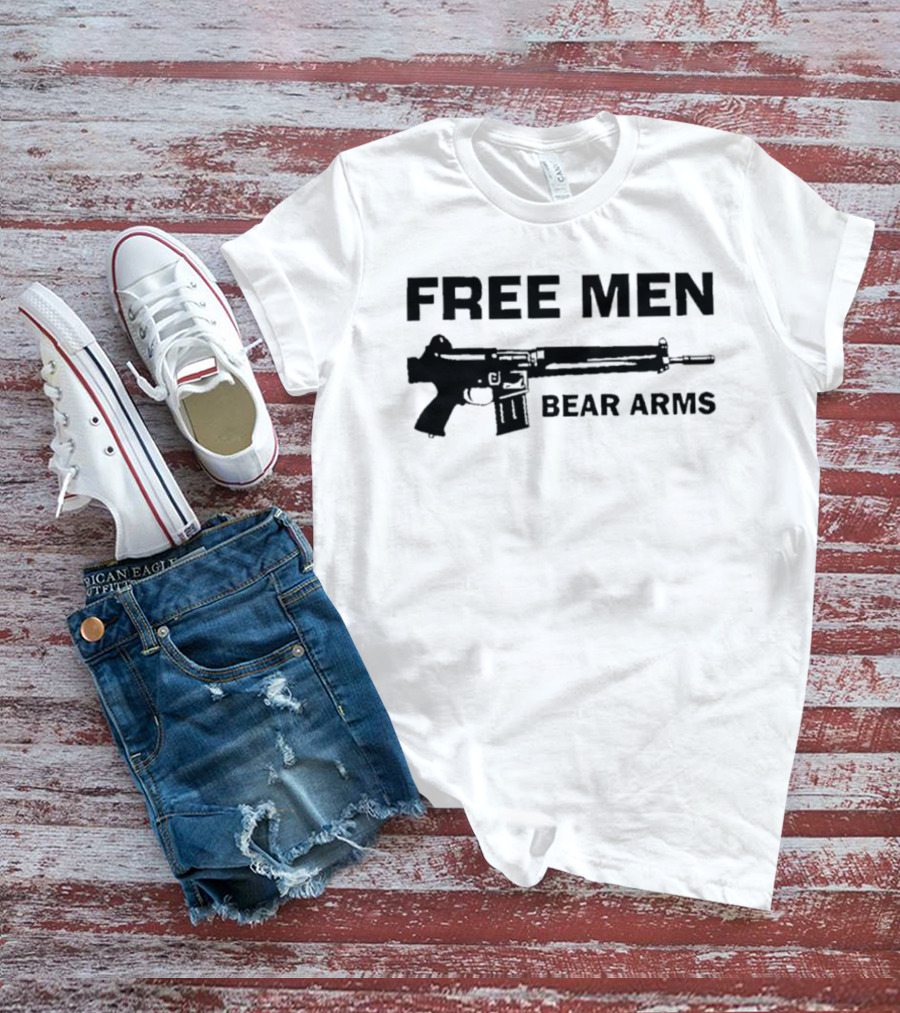 Free Men Bear Arms Rifle T-Shirt