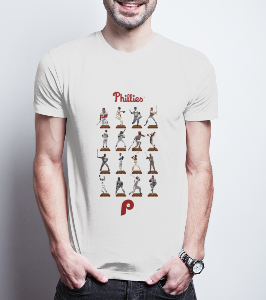 Philadelphia Phillies Legends Baseball Hall Of Fame Moments T-Shirt