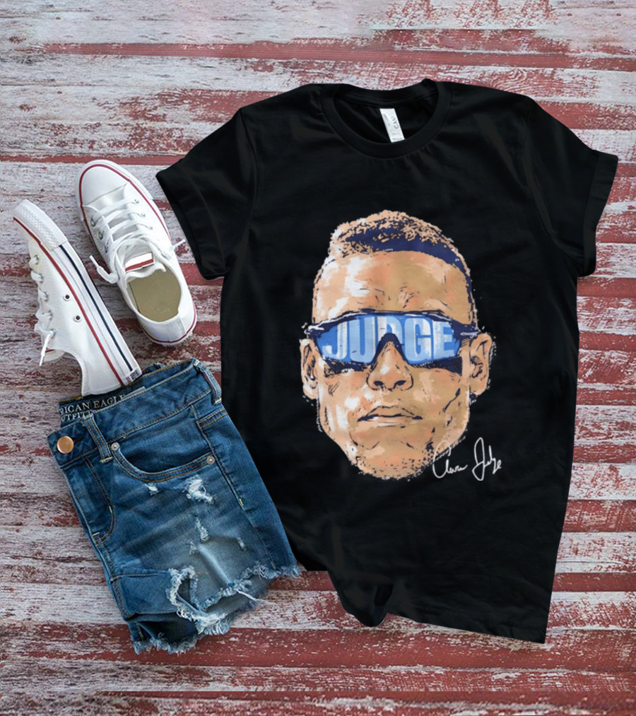 Aaron Judge New York Yankees Iconic Swag Judge Sunglasses T-Shirt