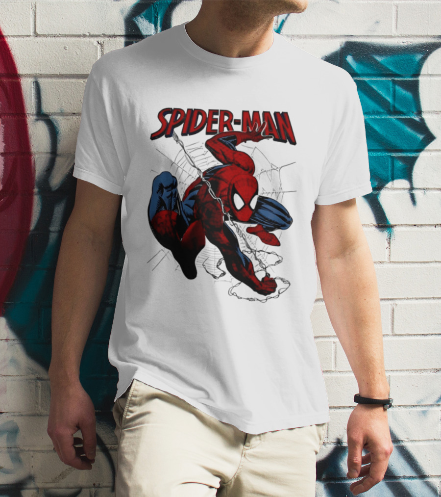 SPIDER MAN Marvel Superhero Man Spider Peter Parker Web Slinger T-Shirt