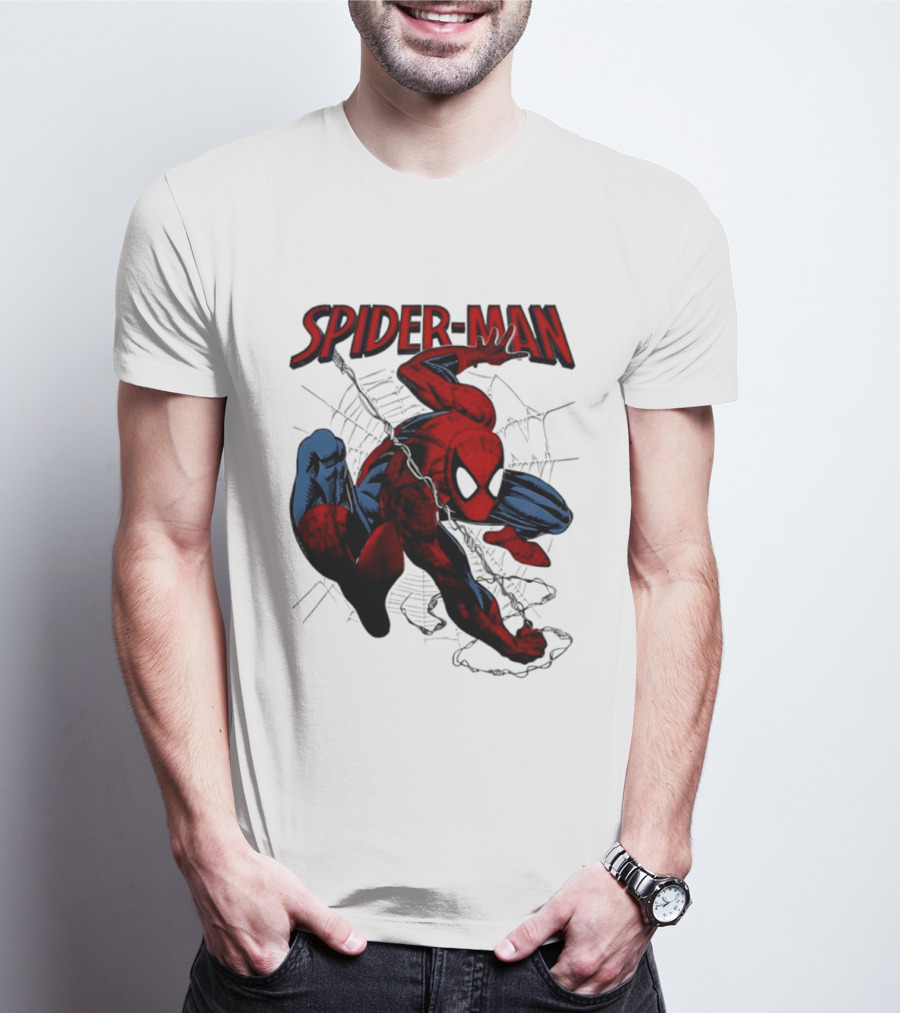 SPIDER MAN Marvel Superhero Man Spider Peter Parker Web Slinger T-Shirt