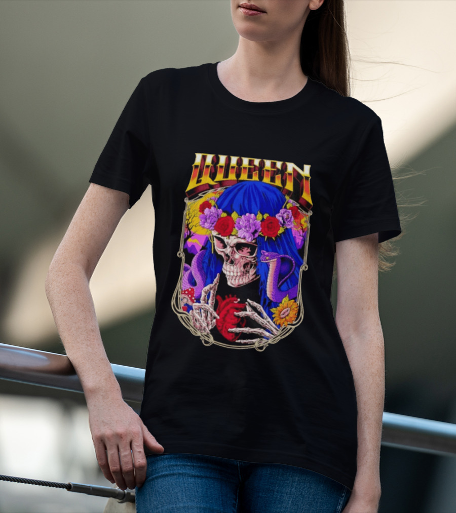 Til Death Skeleton Fiesta Cobra Floral Skeleton Tattoo T-Shirt