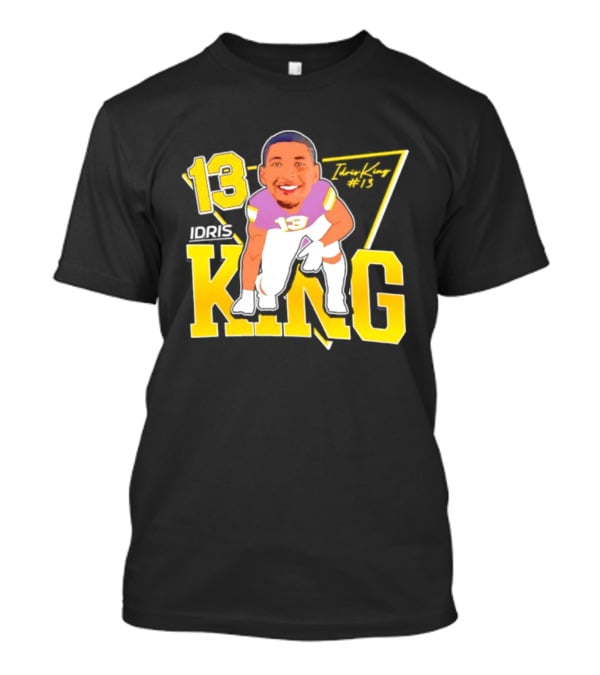 Idris King 13 Tennessee Tech Football Caricature T-Shirt