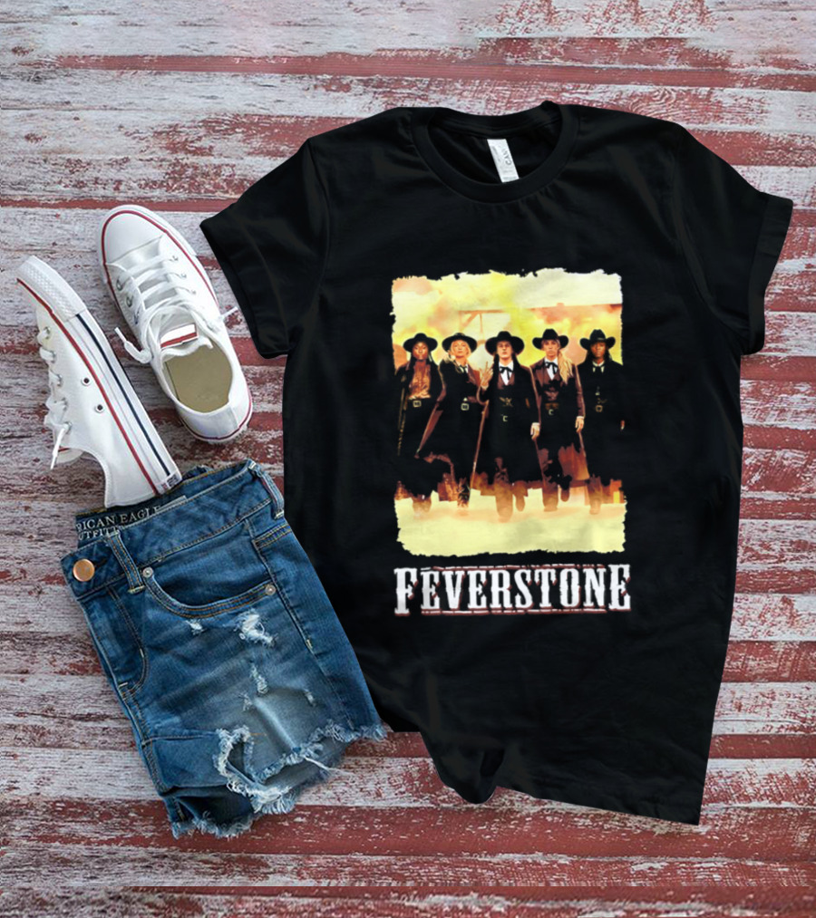 Indiana Fever Feverstone Meme Team Members In Old West T-Shirt