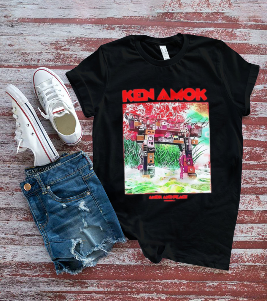 Ken Amok Amok And Peace Speaker Torii Technicolor Gateway T-Shirt