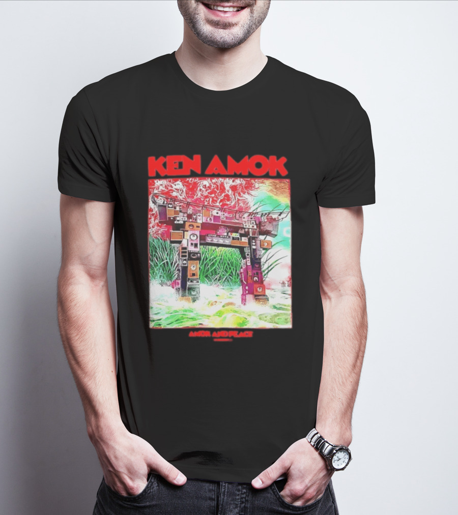 Ken Amok Amok And Peace Speaker Torii Technicolor Gateway T-Shirt