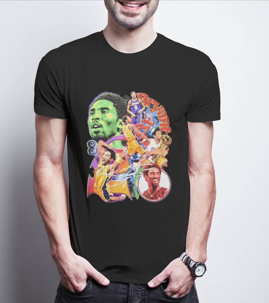 Kobe Bryant 8 Los Angeles Lakers NBA Champion Legacy T-Shirt