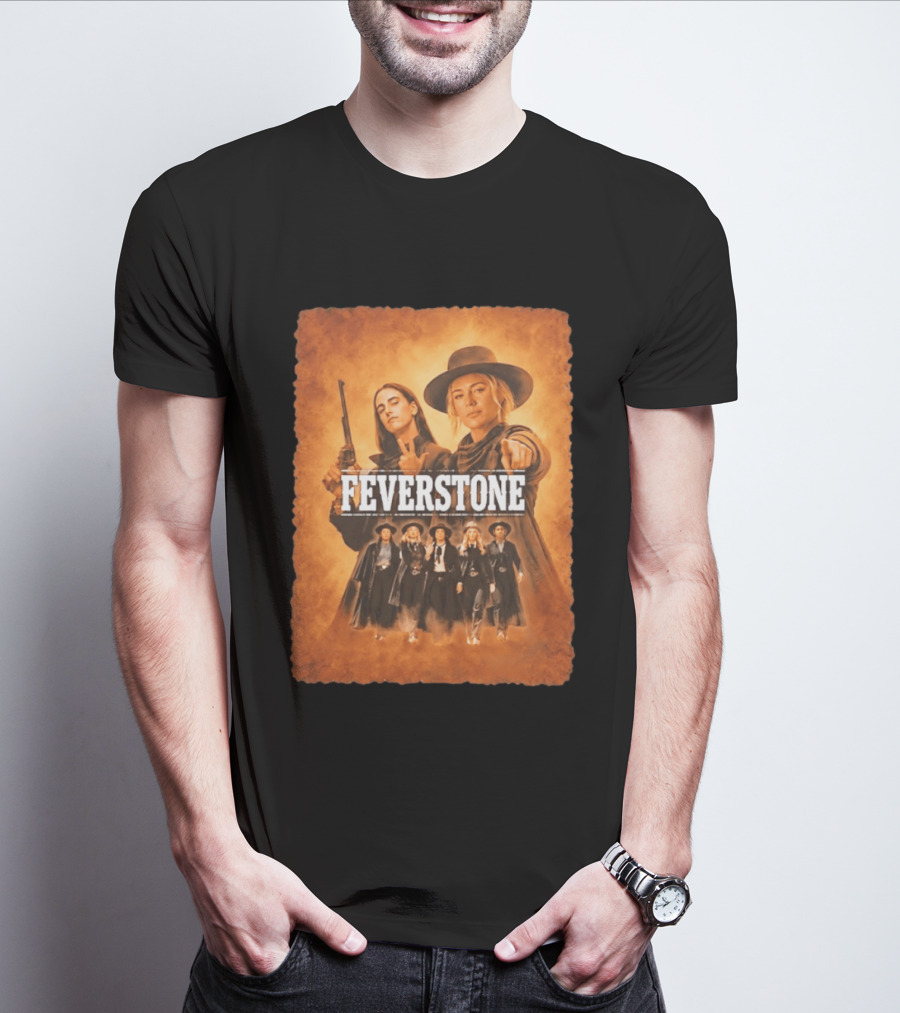 Feverstone Women In Western Style Indiana Fever Basketball T-Shirt