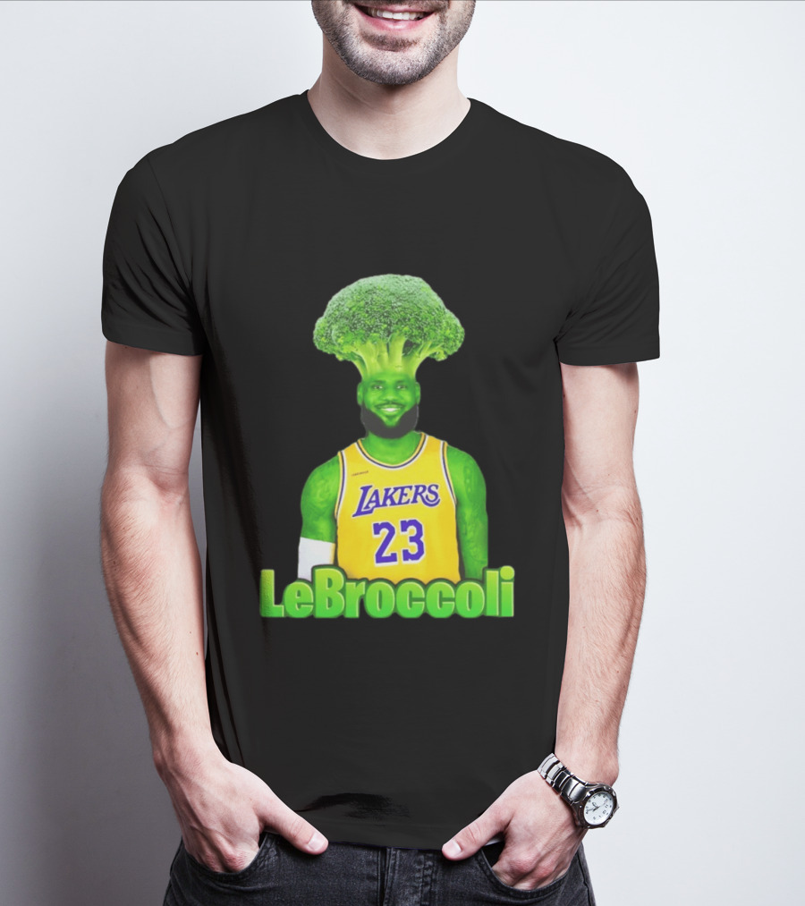 LeBron James Los Angeles Lakers LeBroccoli Lebron 23 NBA Basketball T-Shirt