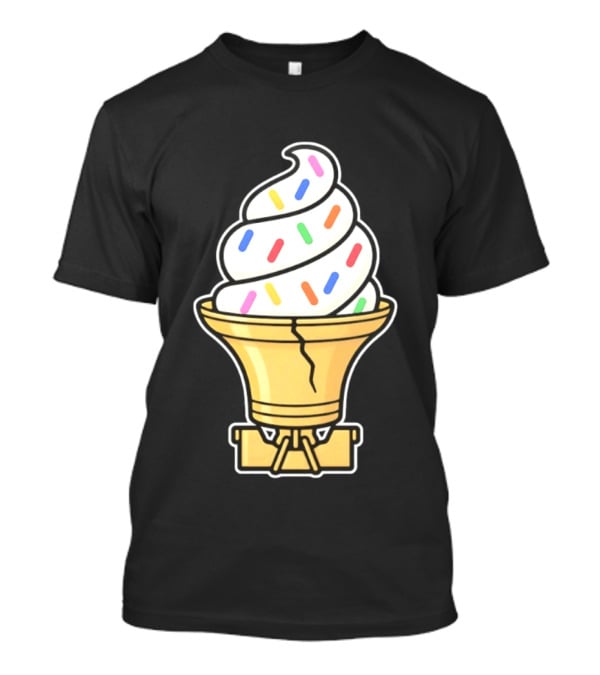 Liberty Bell Ice Cream Cone With Sprinkles Philly T-Shirt
