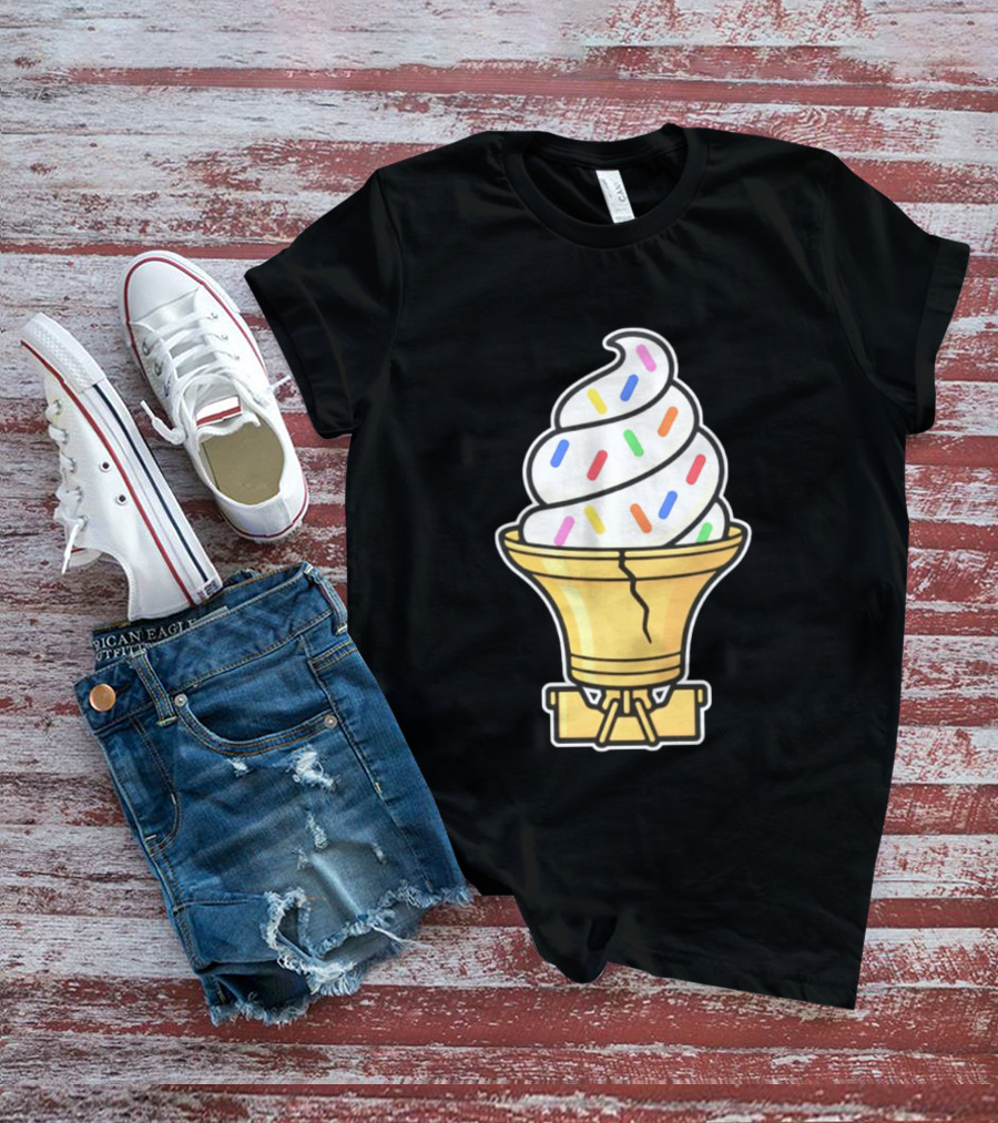 Liberty Bell Ice Cream Cone With Sprinkles Philly T-Shirt