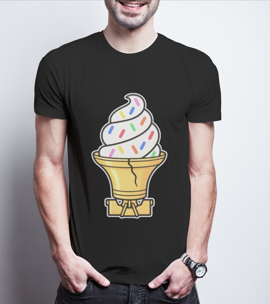 Liberty Bell Ice Cream Cone With Sprinkles Philly T-Shirt