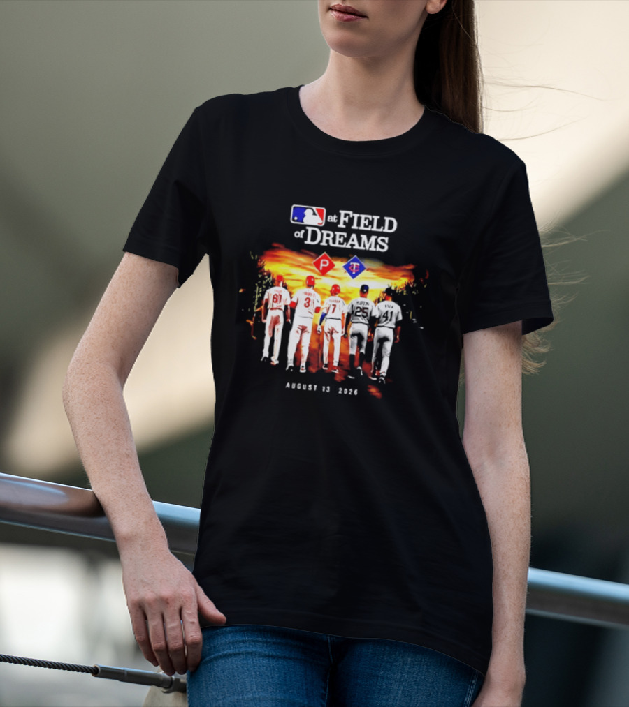 MLB Field Of Dreams Pittsburgh Pirates Vs Minnesota Twins August 13 2026 T-Shirt