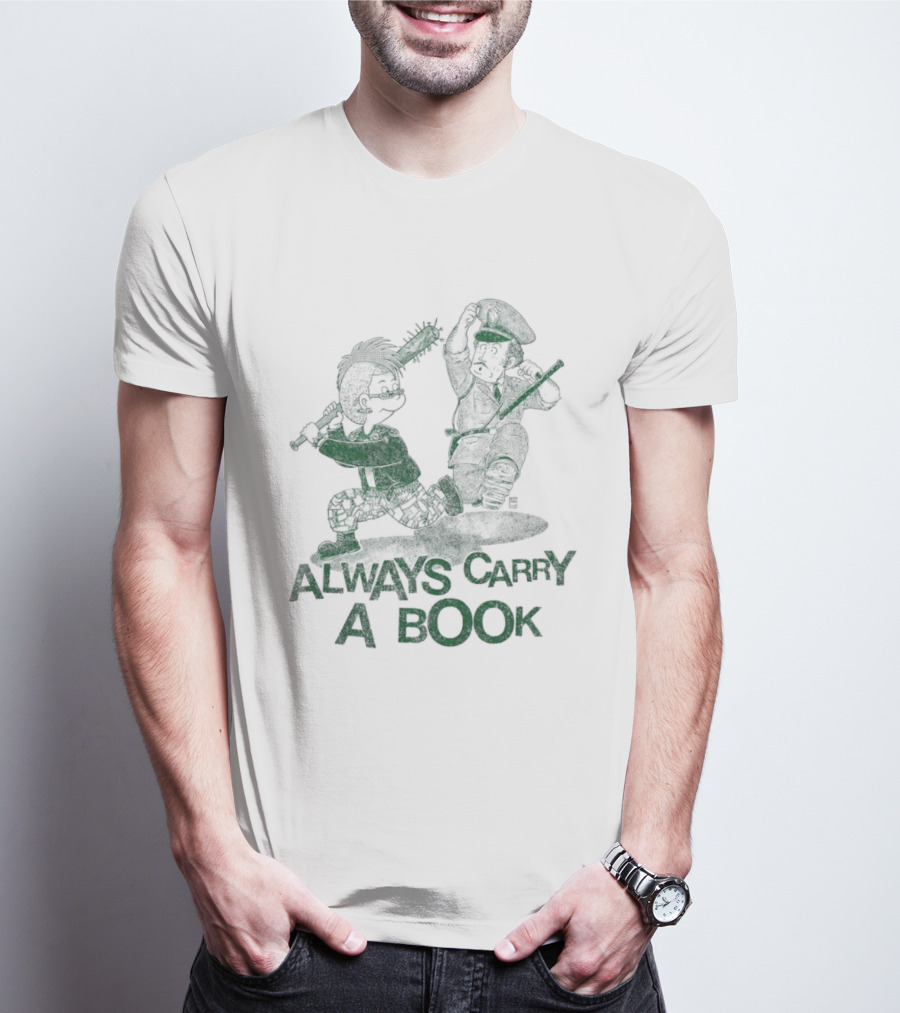 Punk Style Always Carry A Book Reading Books T-Shirt