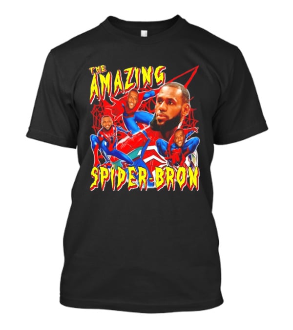 The Amazing Spider Bron LeBron James Web Slinger T-Shirt