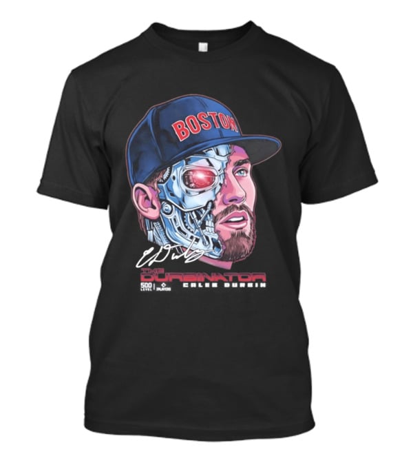 Boston Red Sox The Durbinator Caleb Durbin Cyborg Baseball T-Shirt