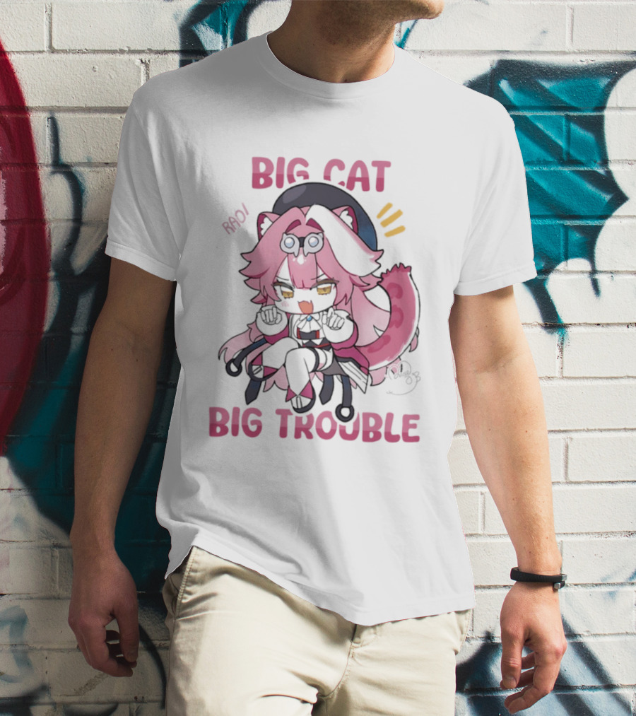 BIG Cat Prowls Into BIG Trouble Anime T-Shirt