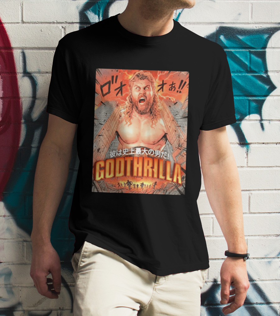 Thrillbilly Silas Mason Godthrilla Comic Style Explosion Scene T-Shirt