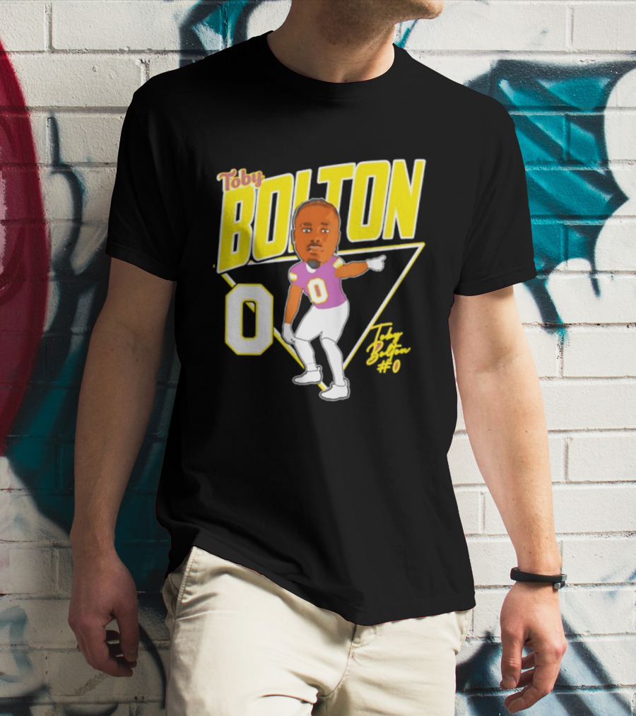 Toby Bolton 0 Caricature Tennessee Tech Football T-Shirt