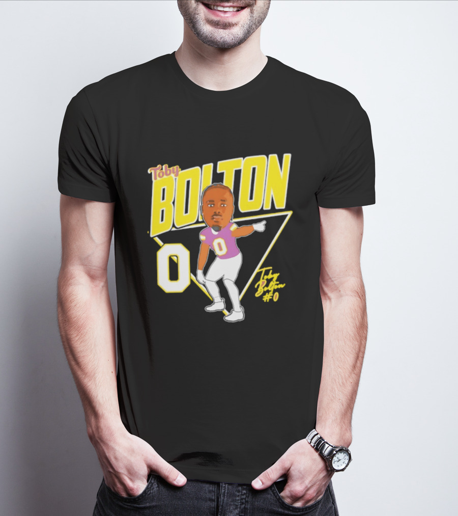 Toby Bolton 0 Caricature Tennessee Tech Football T-Shirt