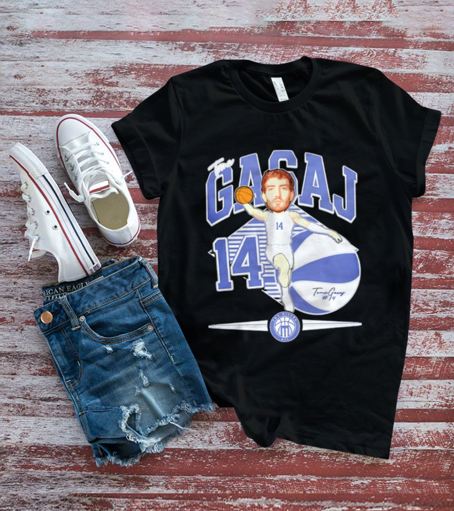 The Gasaj 14 Marietta College Athletics Basketball Caricature T-Shirt
