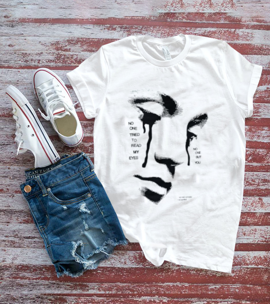 No One Tried To Read My Eyes The Marias Stylized Face T-Shirt