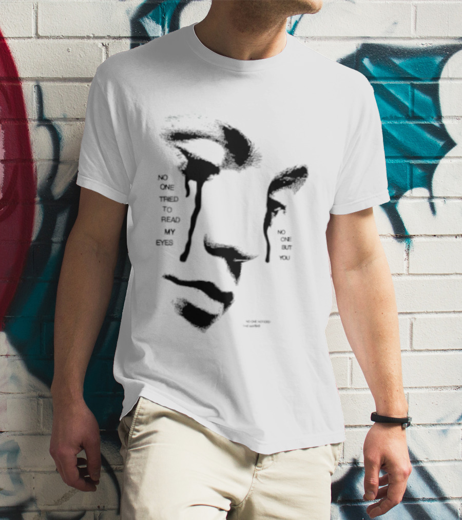 No One Tried To Read My Eyes The Marias Stylized Face T-Shirt
