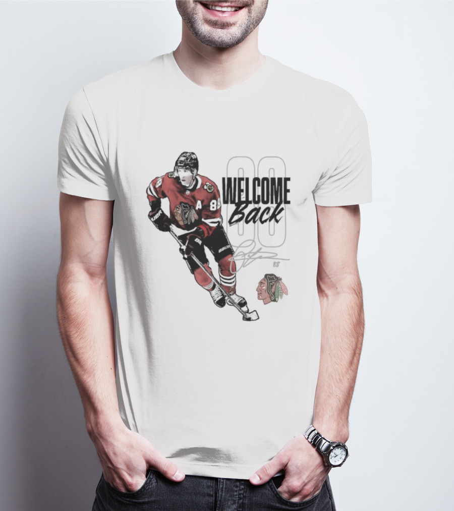 Patrick Kane 88 Chicago Blackhawks Welcome Back T-Shirt