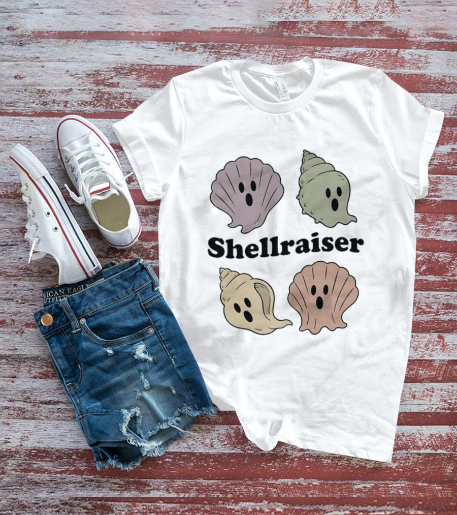 Shellraiser Ghost Shells Spooky Ocean T-Shirt