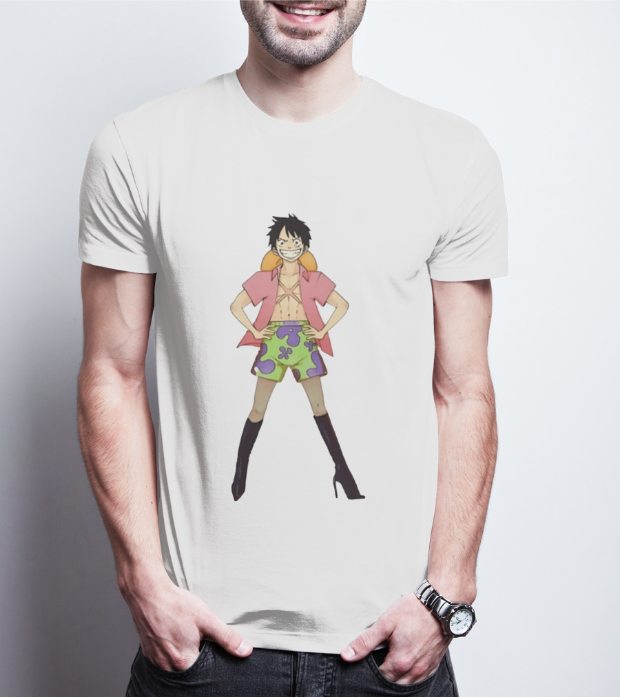 One Piece Luffy Stripper Monkey Straw Hat Pirates T-Shirt