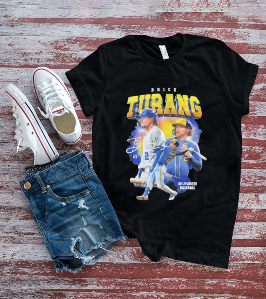 Brice Turang Milwaukee Brewers Baseball #2 T-Shirt