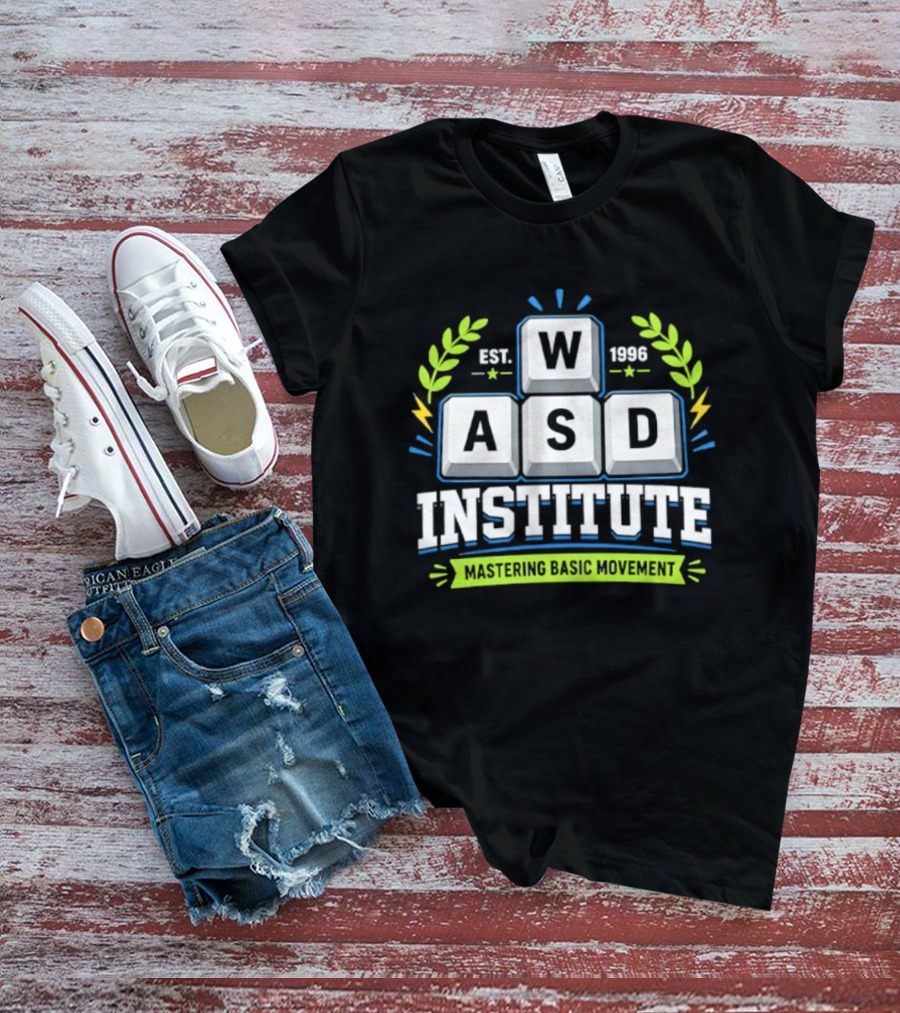 WASD Institute Est 1996 Mastering Basic Movement Keyboard Keys T-Shirt