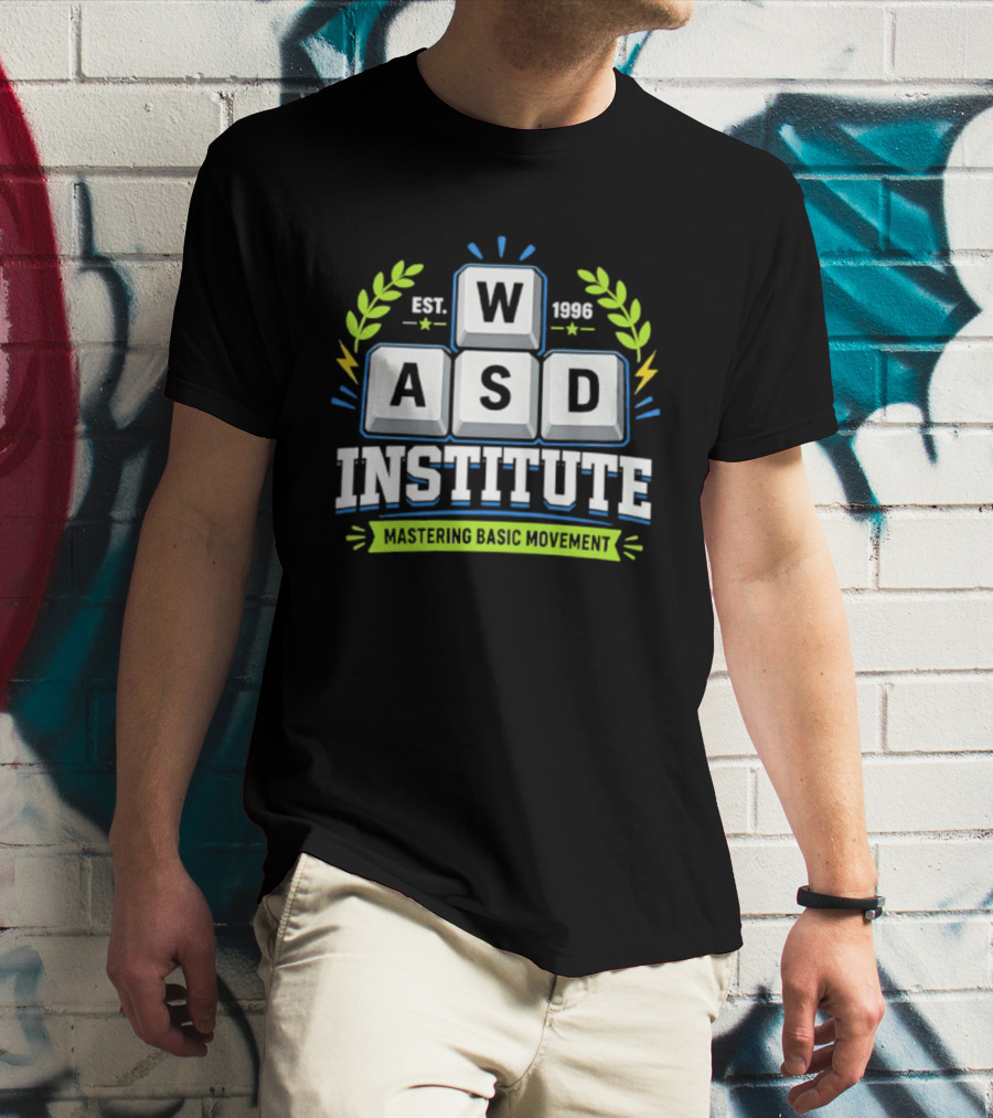 WASD Institute Est 1996 Mastering Basic Movement Keyboard Keys T-Shirt