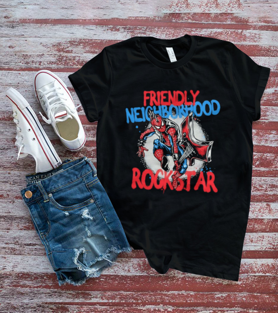 Friendly Neighborhood Rockstar Spider Man Marvel Comics T-Shirt