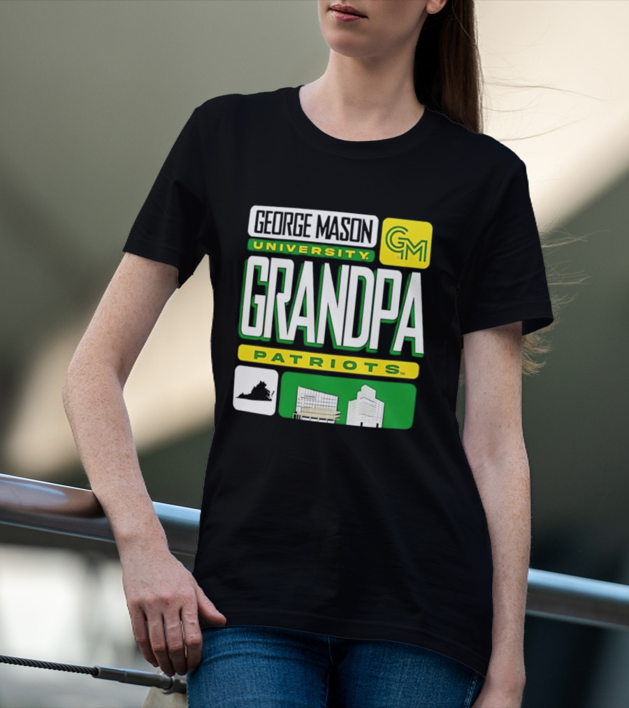 George Mason University Grandpa Patriots GM University T-Shirt