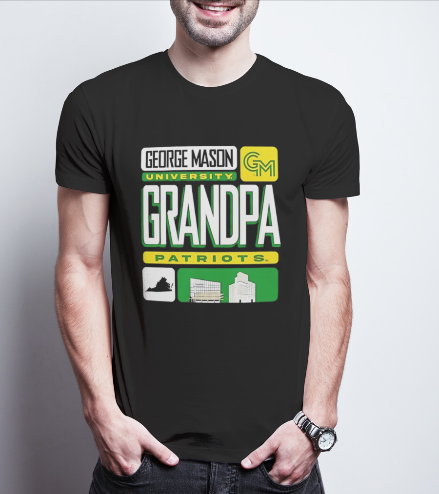 George Mason University Grandpa Patriots GM University T-Shirt