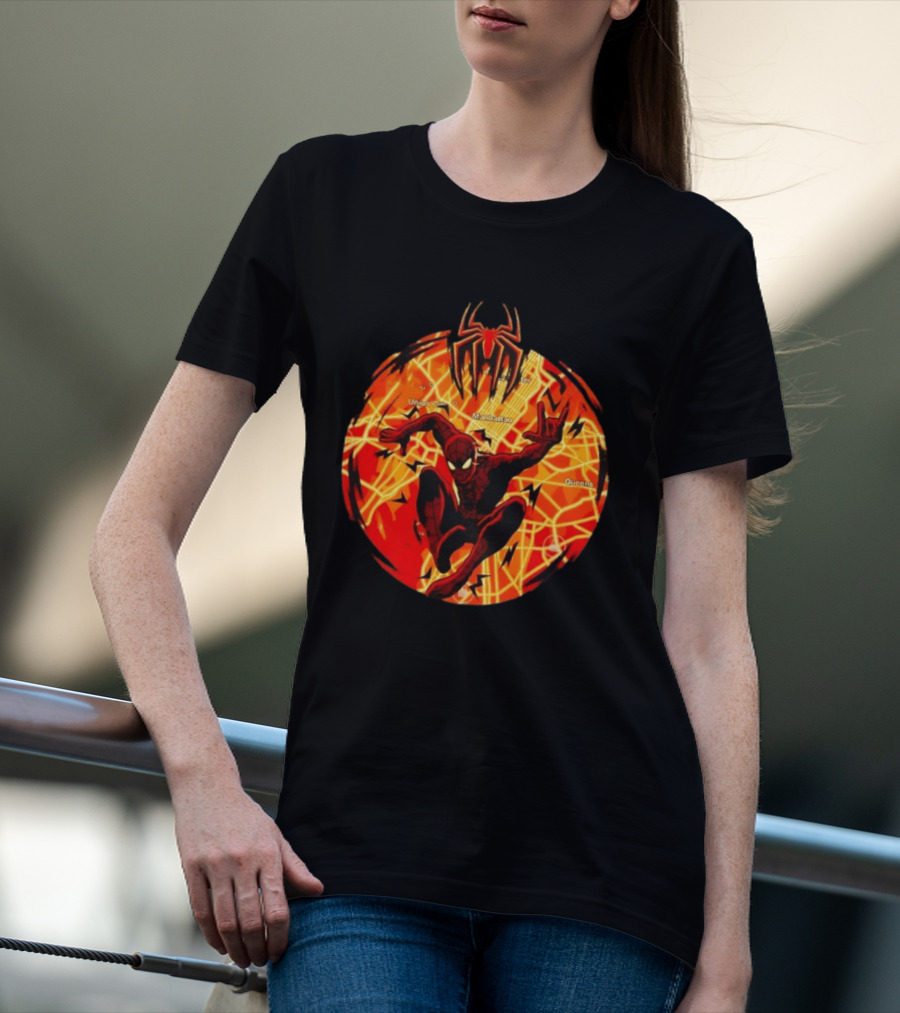 Spider Man Marvel Manhattan Map New York City Comics T-Shirt